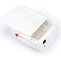 Professional LED/UV Gel Lamp 45 Diode White - Bottom View